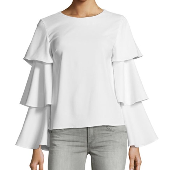 English Factory Tops - Brand new English factory Ruffle tiered sleeve top